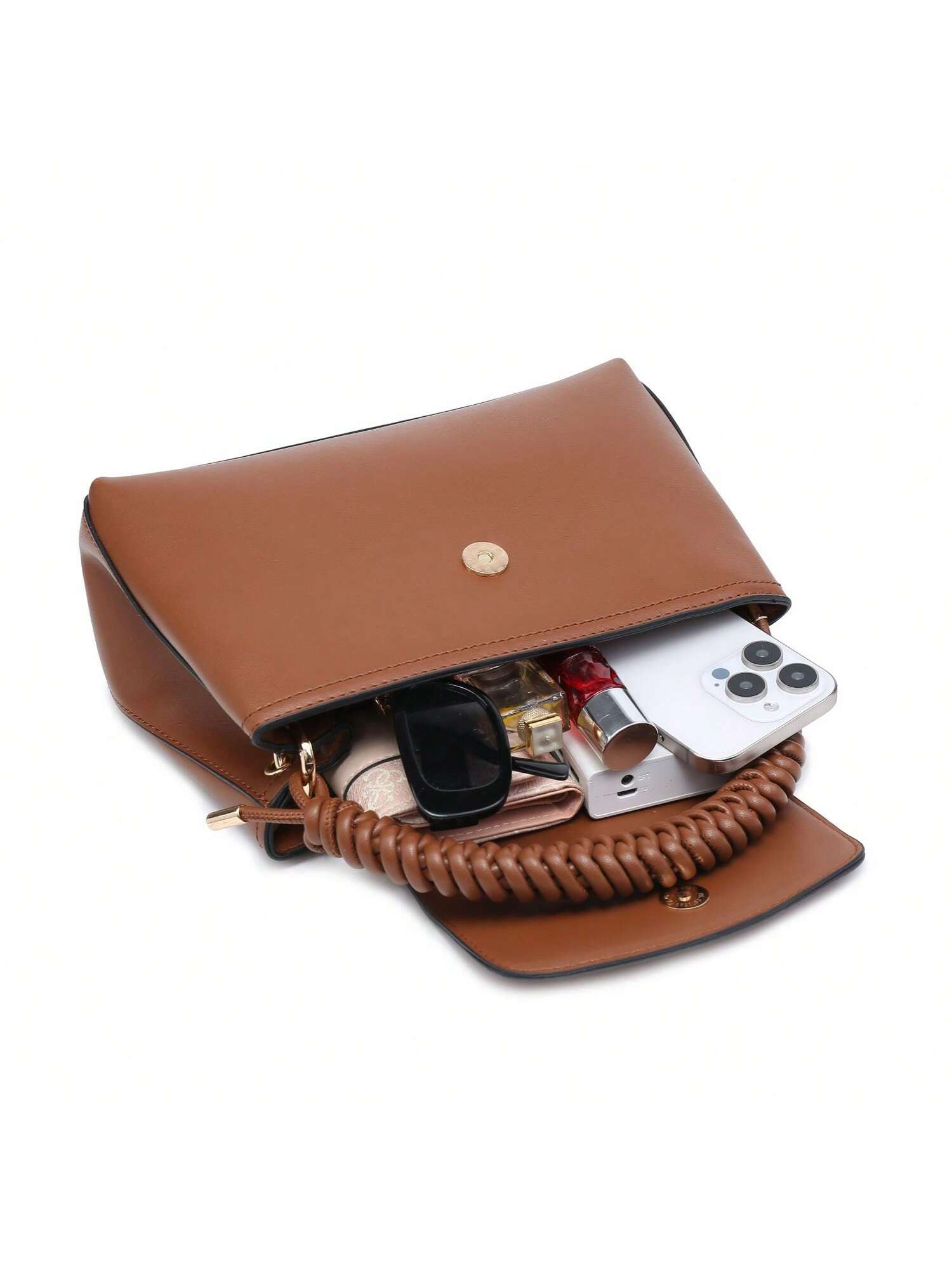 Compact With Braided Handle