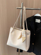 Braided Handle Tote Bag