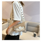Luxury Wide Strap Shoulder Bags for Women And Girls Designer Lady Handbags and Purses Fashionable Chain Messenger Crossbody Bags