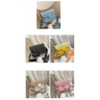 Luxury Wide Strap Shoulder Bags for Women And Girls Designer Lady Handbags and Purses Fashionable Chain Messenger Crossbody Bags