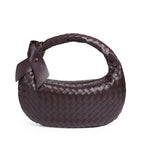 MAC168 Simple And Sstylish Woven Leather Handbag(No bow)