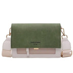 New Look Contrast Color Scrub Leather Crossbody Bags For Women And Girls Simple Chain Shoulder Bag , Purses And Handbags For Ladies