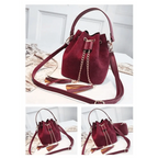 New Sizzling Mini Crossbody Handbags Cute Bucket Bag Organizer Small Tassel PU Leather Womens Shoulder Messenger Bags